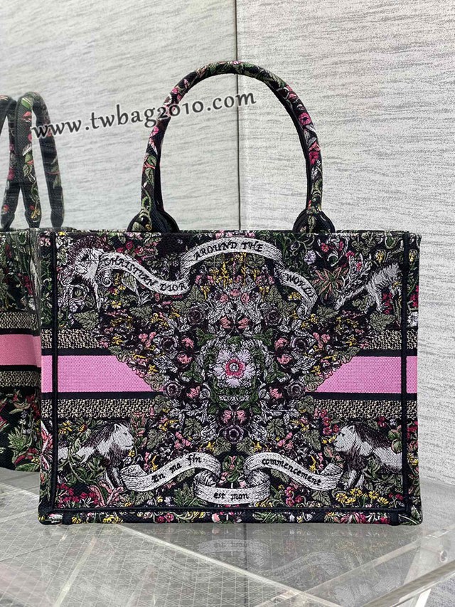 Dior专柜秋冬系列新款托特包迪奥高仿原单Tote包Around the world小号手提购物袋 djfk1695